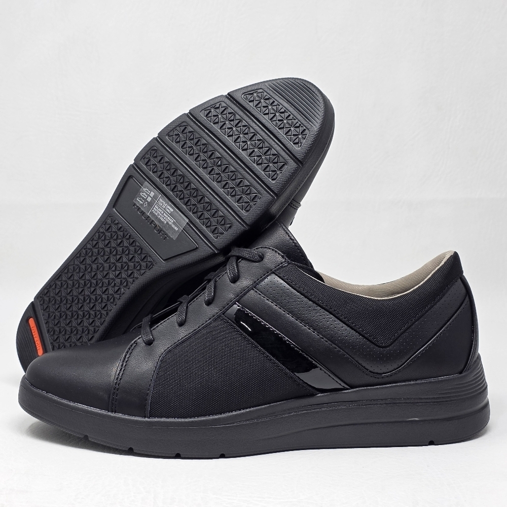 ROCKPORT WOMENS Trainers TM LILLIE LAYERED CH5390 BLACK SIZE 9.5 NEW
